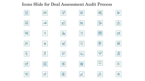 Icons Slide For Deal Assessment Audit Process Download PDF