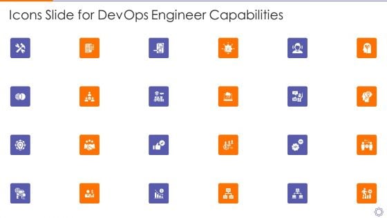 Icons Slide For Devops Engineer Capabilities Ppt Gallery Design Ideas PDF