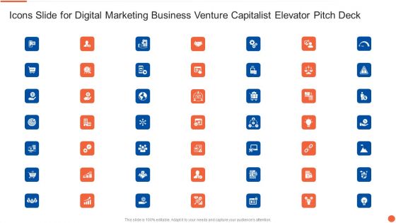 Icons Slide For Digital Marketing Business Venture Capitalist Elevator Pitch Deck Introduction PDF