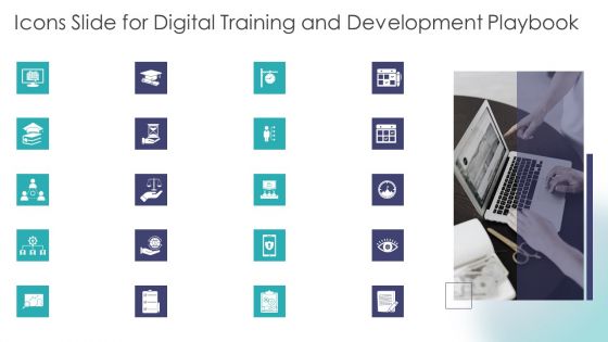 Icons Slide For Digital Training And Development Playbook Introduction PDF