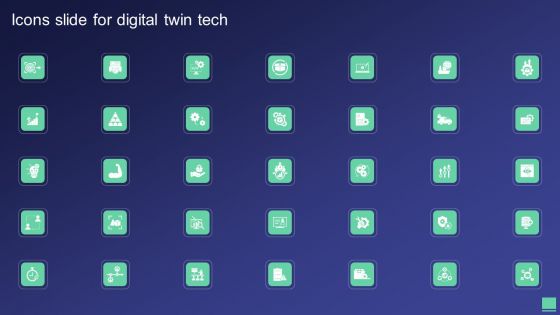 Icons Slide For Digital Twin Tech Ppt PowerPoint Presentation File Model PDF