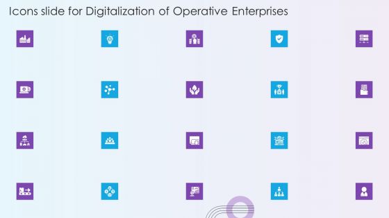 Icons Slide For Digitalization Of Operative Enterprises Guidelines PDF