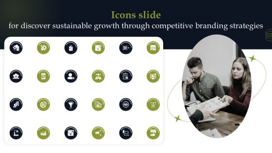 Icons Slide For Discover Sustainable Growth Through Competitive Branding Strategies Professional PDF
