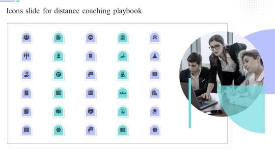 Icons Slide For Distance Coaching Playbook Ppt Inspiration Influencers PDF