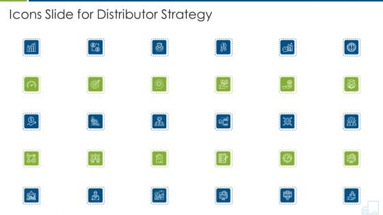 Icons Slide For Distributor Strategy Brochure PDF