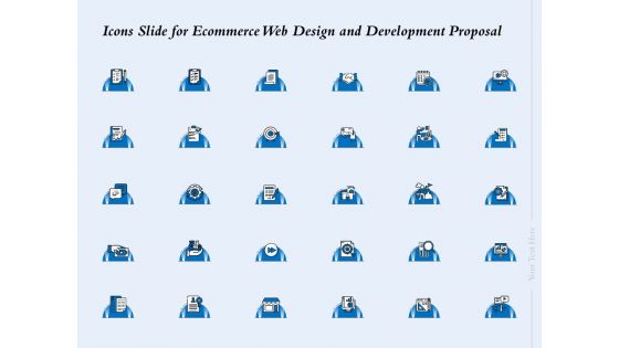 Icons Slide For Ecommerce Web Design And Development Proposal Ppt Gallery Inspiration PDF