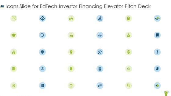 Icons Slide For Edtech Investor Financing Elevator Pitch Deck Brochure PDF