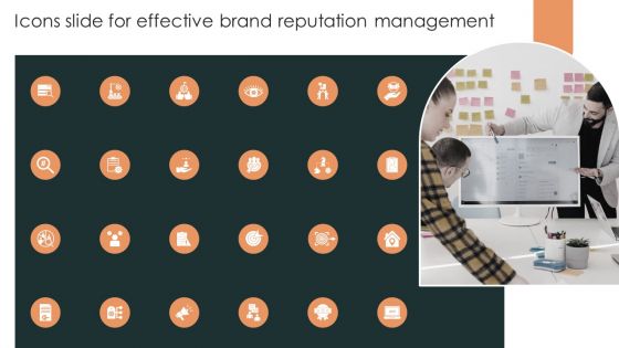 Icons Slide For Effective Brand Reputation Management Professional PDF