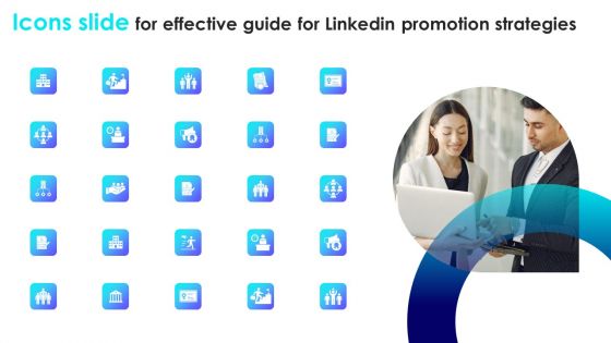 Icons Slide For Effective Guide For Linkedin Promotion Strategies Portrait PDF