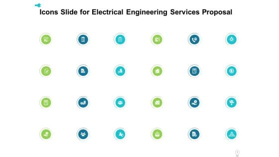 Icons Slide For Electrical Engineering Services Proposal Ppt Infographic Template Graphics PDF