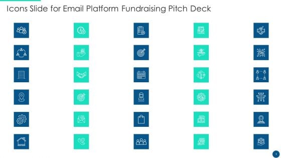 Icons Slide For Email Platform Fundraising Pitch Deck Professional PDF