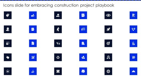 Icons Slide For Embracing Construction Project Playbook Demonstration PDF