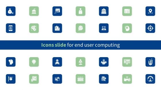 Icons Slide For End User Computing Microsoft PDF