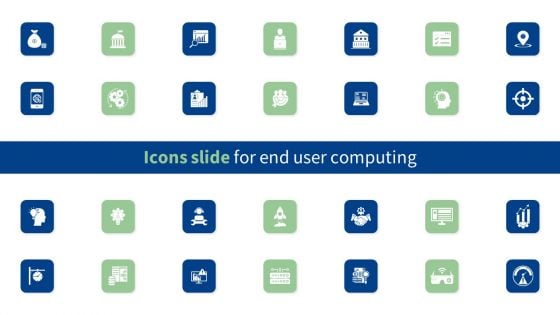 Icons Slide For End User Computing Microsoft PDF