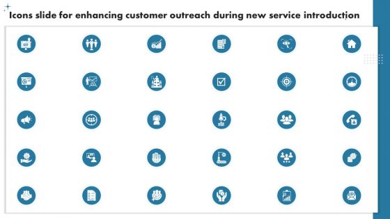 Icons Slide For Enhancing Customer Outreach During New Service Introduction Rules PDF