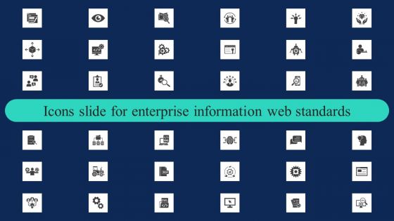 Icons Slide For Enterprise Information Web Standards Topics PDF