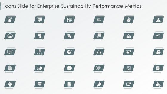 Icons Slide For Enterprise Sustainability Performance Metrics Introduction PDF
