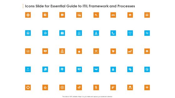 Icons Slide For Essential Guide To ITIL Framework And Processes Microsoft PDF