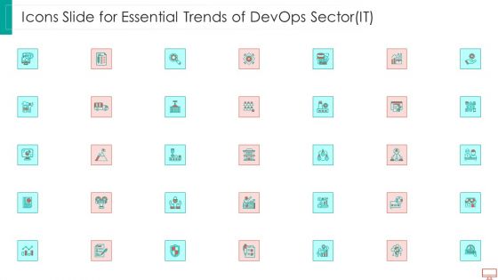 Icons Slide For Essential Trends Of Devops Sector IT Brochure PDF