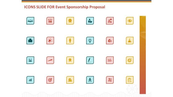 Icons Slide For Event Sponsorship Proposal Ppt Inspiration Show PDF