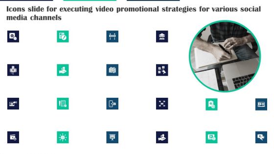 Icons Slide For Executing Video Promotional Strategies For Various Social Media Channels Rules PDF