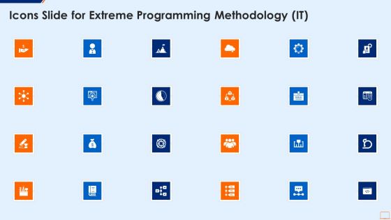 Icons Slide For Extreme Programming Methodology IT Download PDF