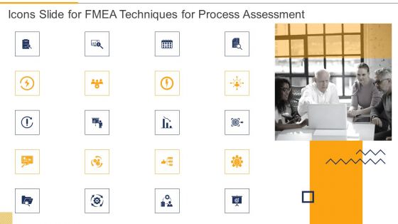 Icons Slide For FMEA Techniques For Process Assessment Guidelines PDF