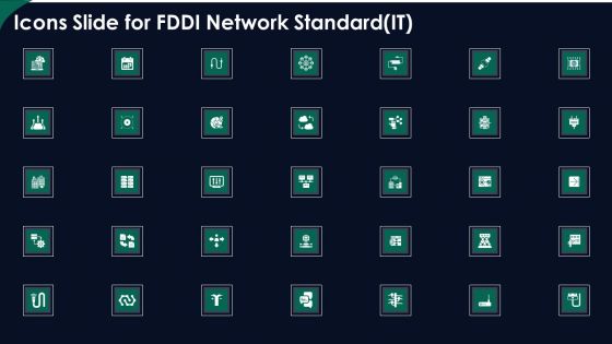 Icons Slide For Fddi Network Standard IT Ppt Pictures Inspiration PDF