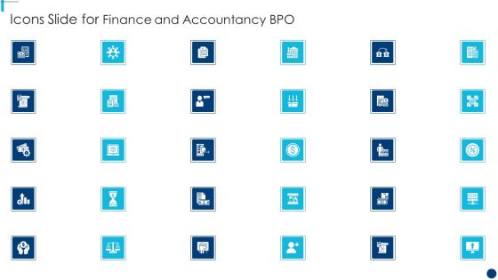 Icons Slide For Finance And Accountancy BPO Formats PDF