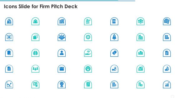 Icons Slide For Firm Pitch Deck Information PDF