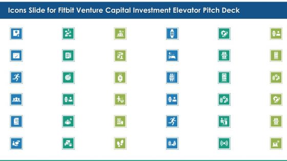 Icons Slide For Fitbit Venture Capital Investment Elevator Pitch Deck Diagrams PDF
