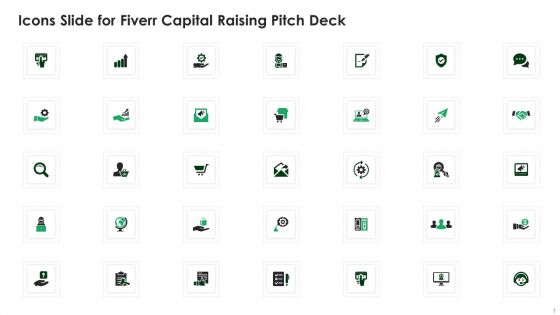 Icons Slide For Fiverr Capital Raising Pitch Deck Professional PDF