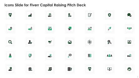 Icons Slide For Fiverr Capital Raising Pitch Deck Professional PDF