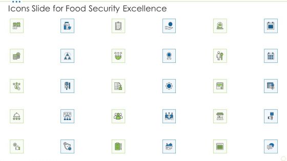 Icons Slide For Food Security Excellence Ppt Icon Introduction PDF