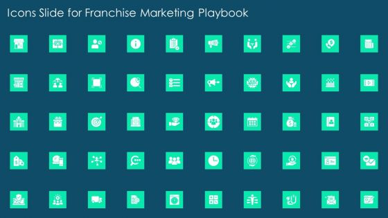 Icons Slide For Franchise Marketing Playbook Portrait PDF