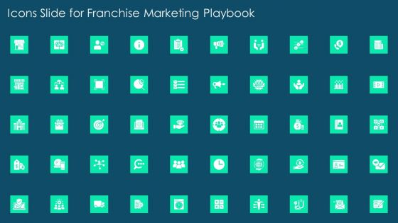 Icons Slide For Franchise Marketing Playbook Portrait PDF