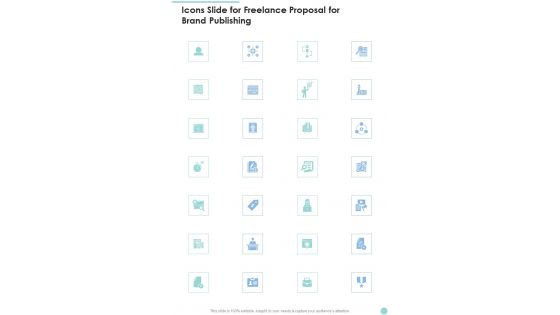 Icons Slide For Freelance Proposal For Brand Publishing One Pager Sample Example Document