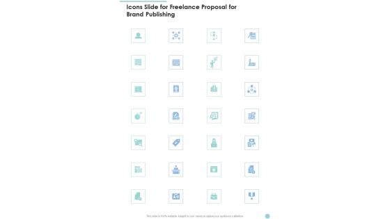 Icons Slide For Freelance Proposal For Brand Publishing One Pager Sample Example Document Icons Slide For Freelance Proposal For Brand Publishing One Pager Sample Example Document