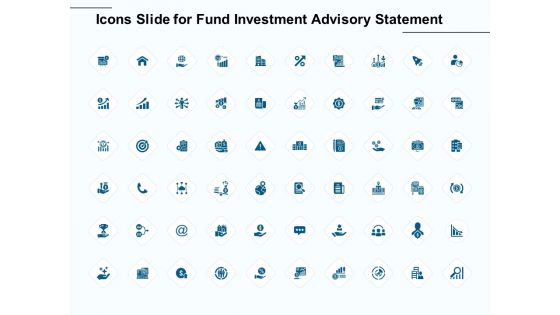 Icons Slide For Fund Investment Advisory Statement Ppt Professional Graphics Tutorials PDF