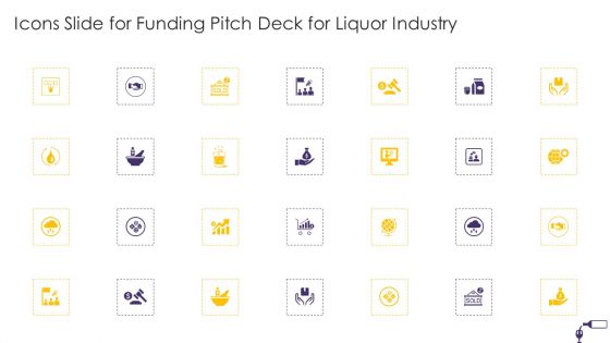 Icons Slide For Funding Pitch Deck For Liquor Industry Pictures PDF