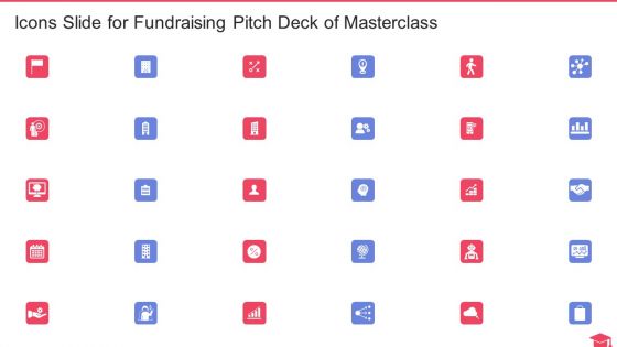 Icons Slide For Fundraising Pitch Deck Of Masterclass Structure PDF