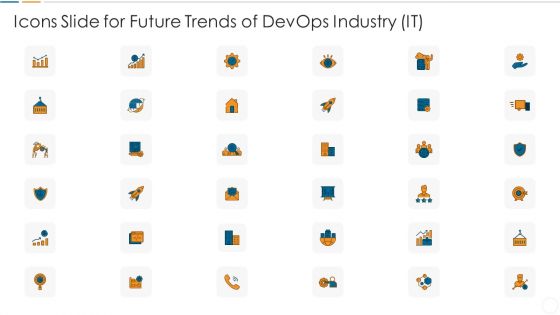 Icons Slide For Future Trends Of Devops Industry IT Guidelines PDF