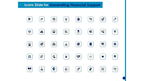 Icons Slide For Generating Financial Support Ppt Outline Examples PDF