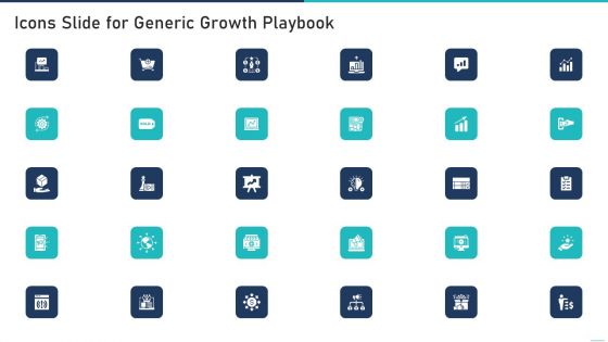 Icons Slide For Generic Growth Playbook Formats PDF