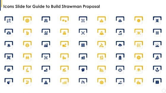 Icons Slide For Guide To Build Strawman Proposal Elements PDF