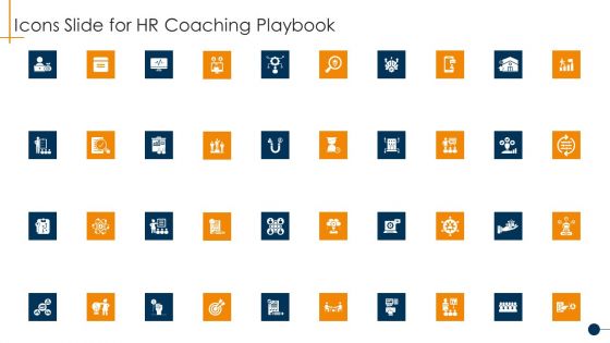 Icons Slide For HR Coaching Playbook Ideas PDF