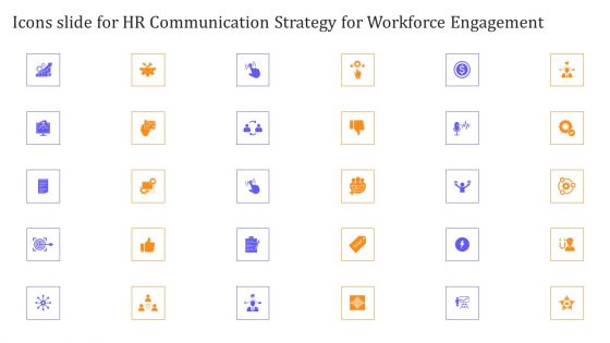 Icons Slide For HR Communication Strategy For Workforce Engagement Information PDF