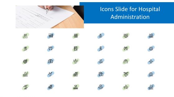 Icons Slide For Hospital Administration Ppt Portfolio Deck PDF