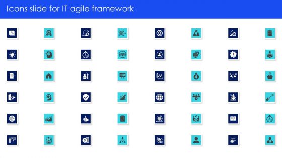 Icons Slide For IT Agile Framework Ppt Portfolio Icons PDF