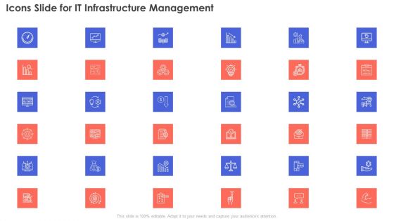 Icons Slide For IT Infrastructure Management Sample PDF